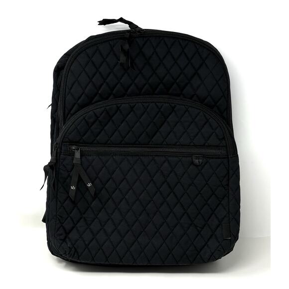 Vera Bradley Black Moonless Night Essential XL Extra Large Backpack Cotton NWT main image 4